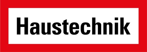 Aufkleber haustechnik - aufkleber, „haustechnik“